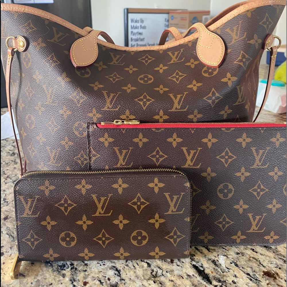 LV Neverfull MM and wallet✨